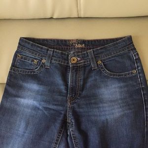 Mavi deep wash straight leg jeans